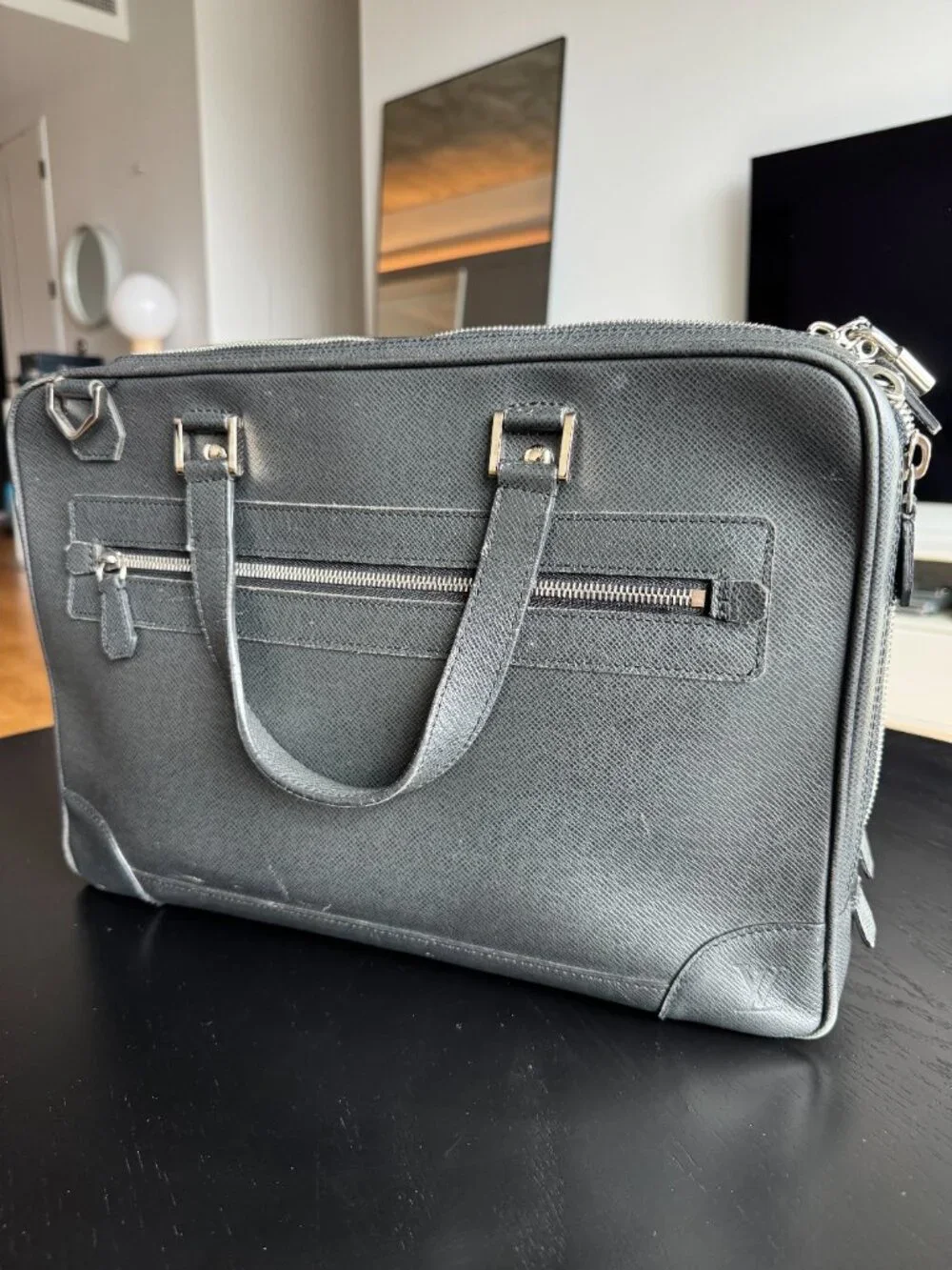 Louis Vuitton Ardoise Taiga Alexander Briefcase